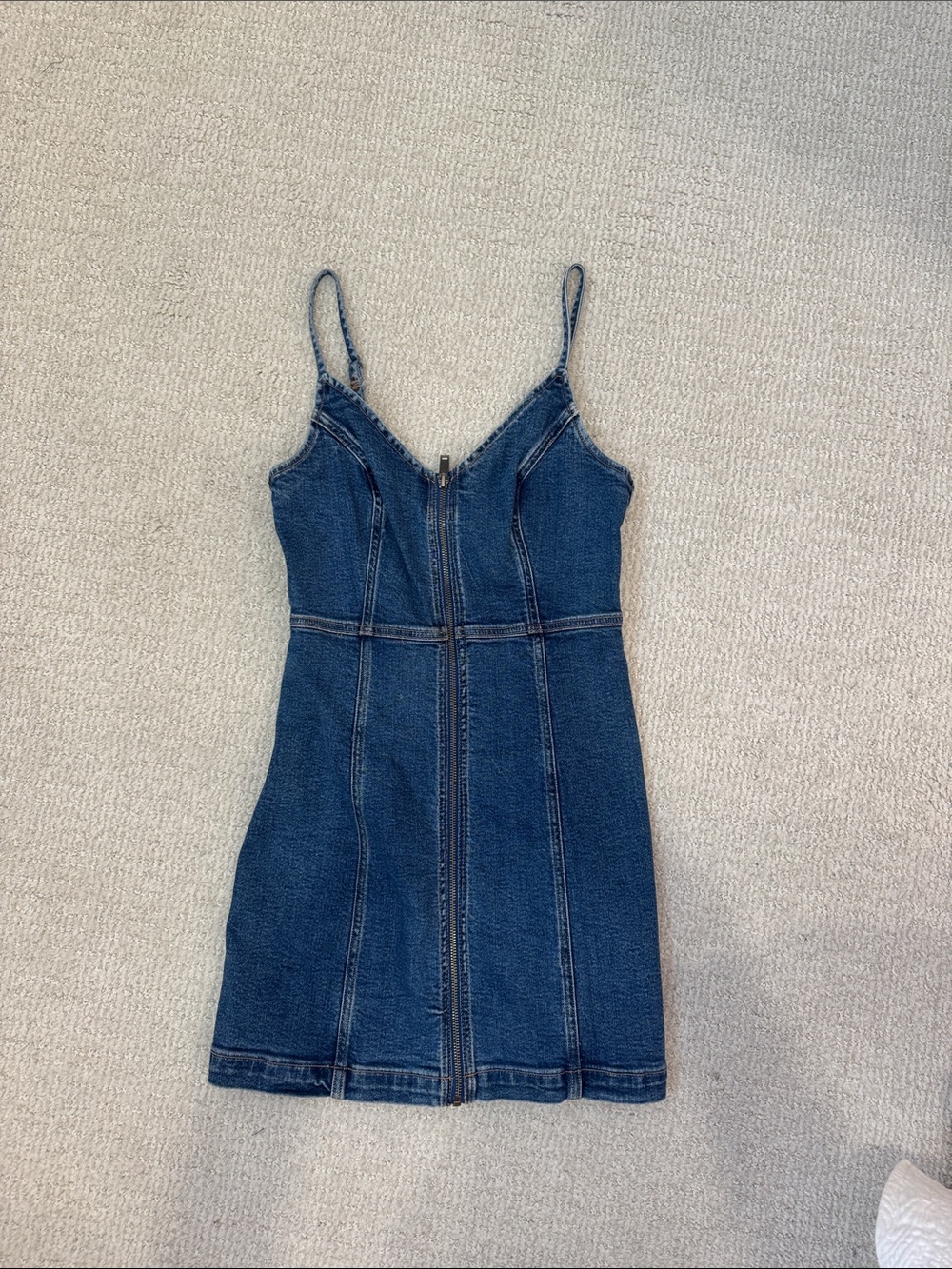 American Eagle Outfitters Dark Blue Denim Mini Dress Size Small